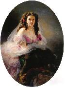 Franz Xaver Winterhalter Portrait of Madame Barbe de Rimsky-Korsakov oil painting